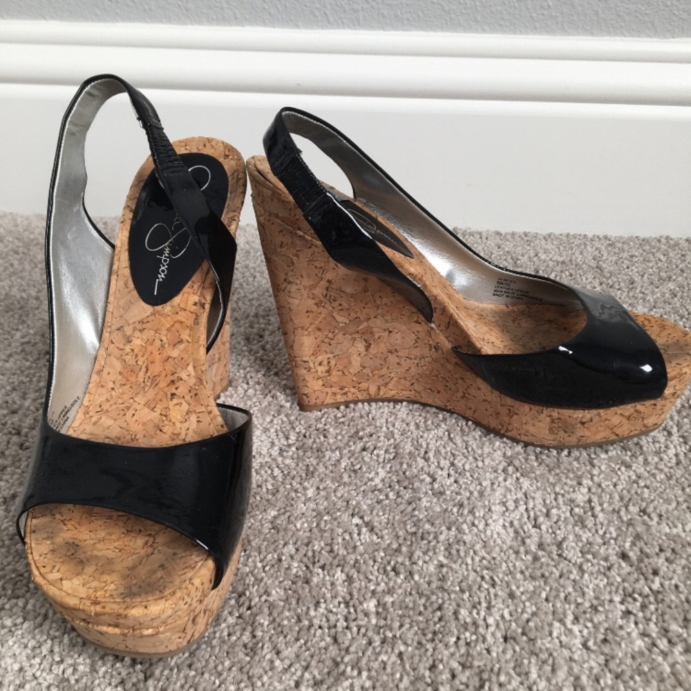 Jessica Simpson 5 inch wedge sandal Size 5